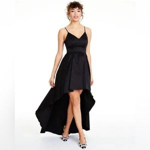 B.Smart Black Hi-Lo Dress